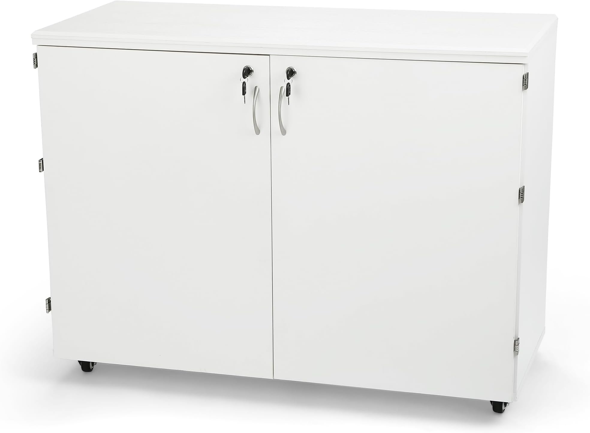 Arrow K7911 Dingo Kangaroo 9 Drawer Storage Cabinet for Sewing and Crafts, Portable with Wheels, White Ash Finish