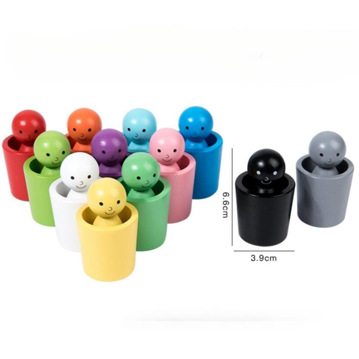 Gralara Juego de Vasos para Clasificar Colores: Educación Infantil Temprana para Niños Y Niñas.