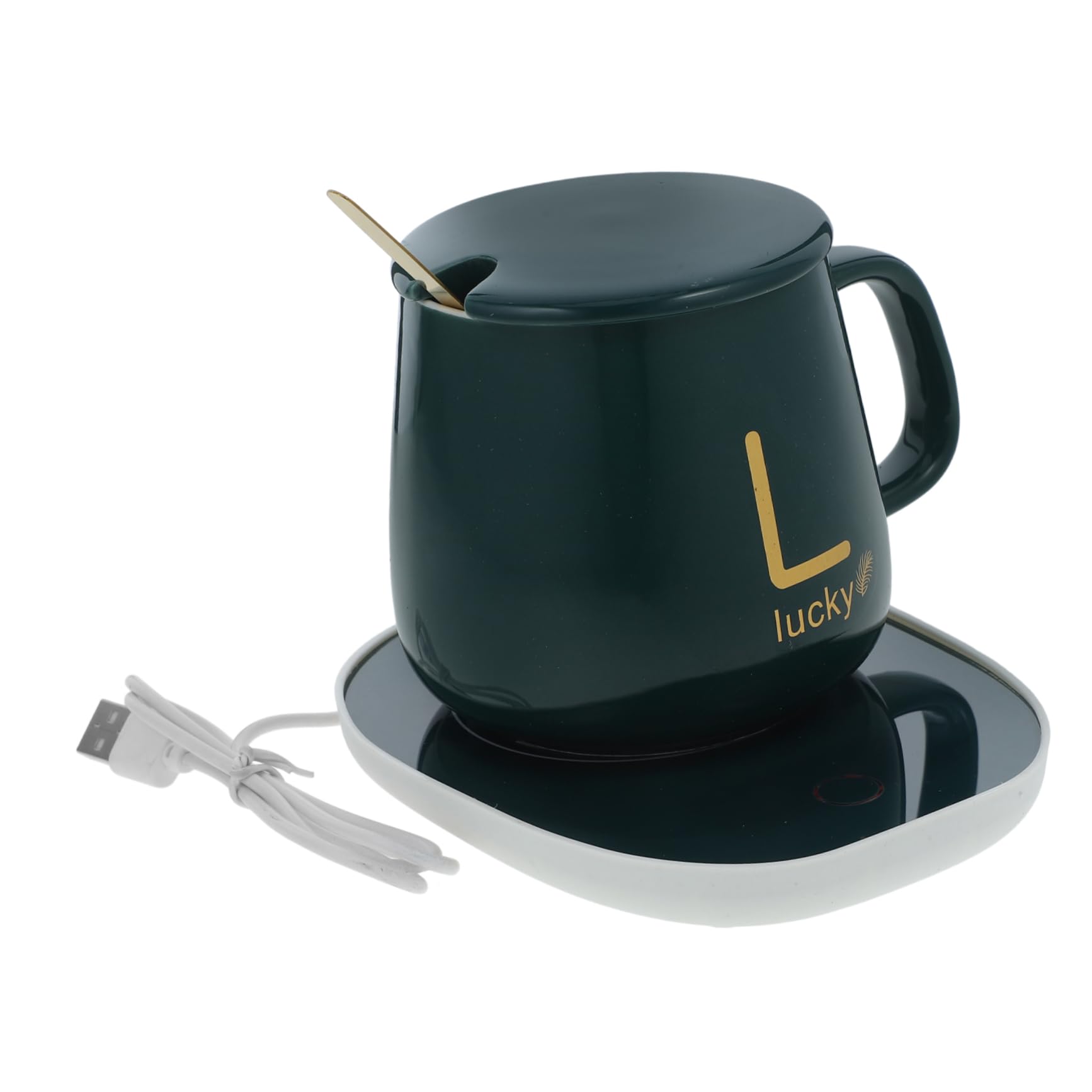 FUNOMOCYA Ceramic Coaster Beverage Warmer Home Cup Warmer Mug Heater Milk Heater for Office