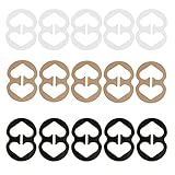 Kjzeex Bra Strap Clips 15 Pcs Anti-Slip Buckles Conceal Straps for Back for Women Adjustable Conceal