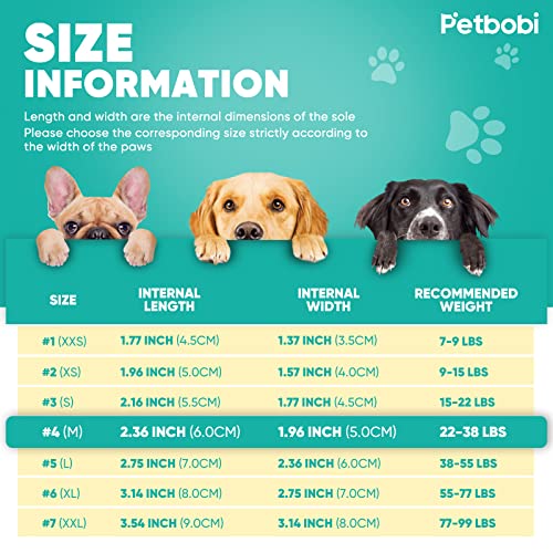 Petbobi Waterproof Dog Shoes Fluorescent Orange Dog Boots Velcro And Rugged Anti-Slip Sole Paw Protectors For All Weather Comfortable Easy To Wear Suitable For Medium Dog, Orange （M） #TOP2