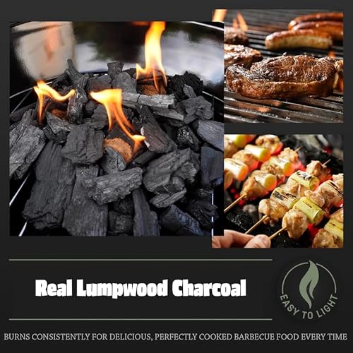 Big K Bbq Grill Lumpwood Charcoal - Quick To Light Real Lumpwood Charcoal Barbecues 5Kg Bag With Topline Card For Outdoor Barbeque, Fire Pit, Camping Bbqs - 3