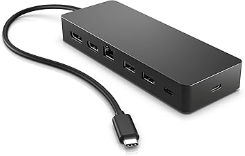Amazon.com: HP Universal USB-C Multiport Hub HDMI USB Hub Adapter RJ-45 ...