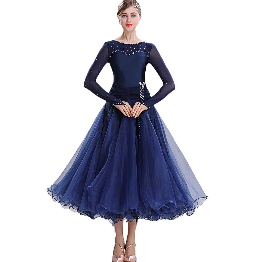 Tanzkleider Damen Standard Tango Gesellschaftstanz Kleider Für Das Walzer Modern Practice Dance Kleid Elegantes Bankett Performance Kostüm