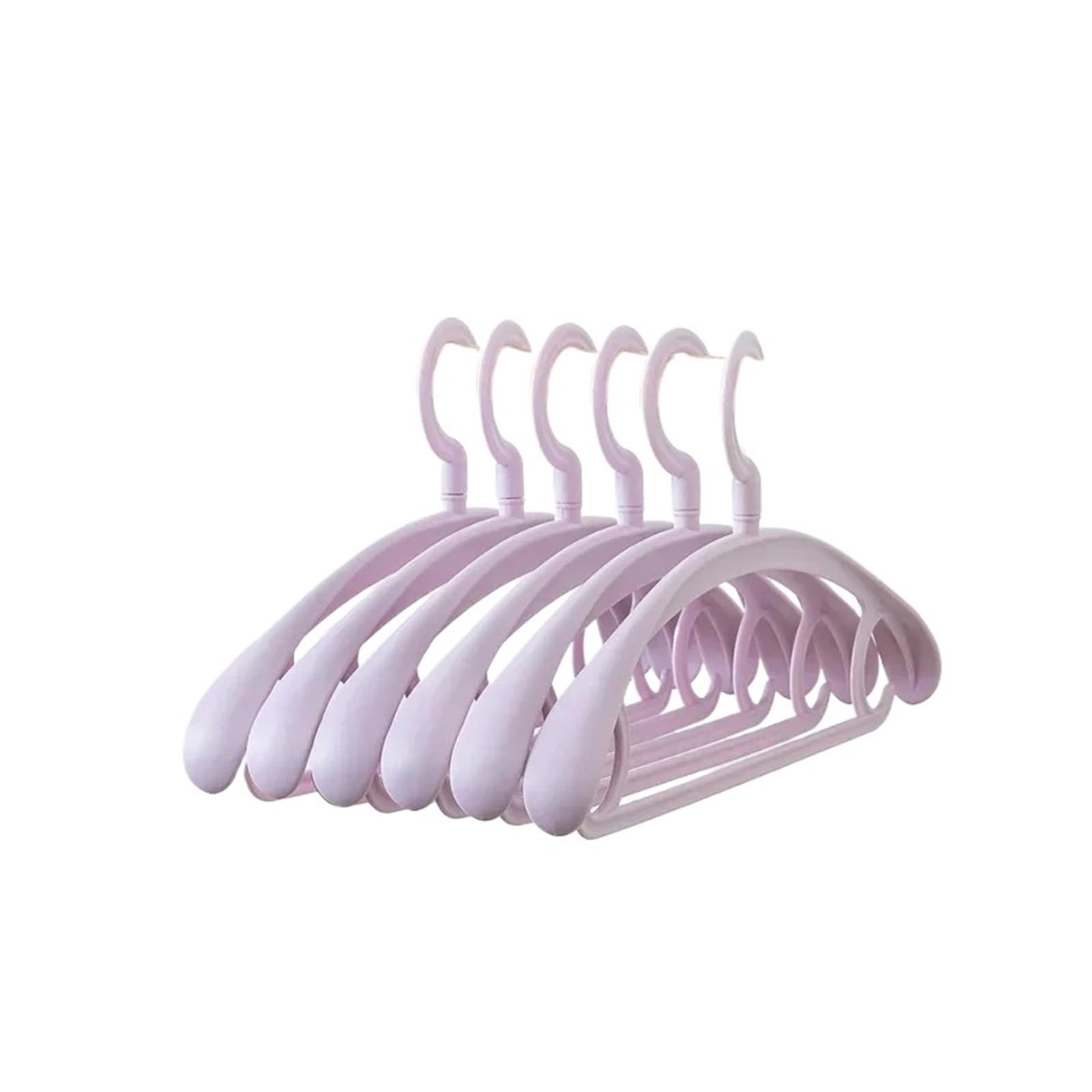 5Pcs/pack Clothes Hanger Closet Organizer Rack Coat Display Wardrobe Racks(Purple)