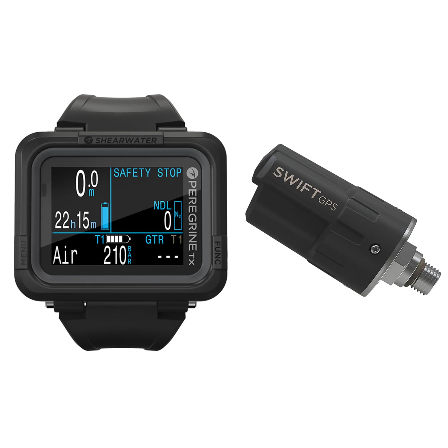 Shearwater Peregrine TX Wrist Dive Computer with GPS Transmitter