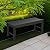 Stoog Outdoor Bench, 2-Person Patio Backless Bench, All-Weather HIPS Garden Bench, Never Rot or Fade, for Backyard, Porch, Patio, Deck, and Entryway, Black