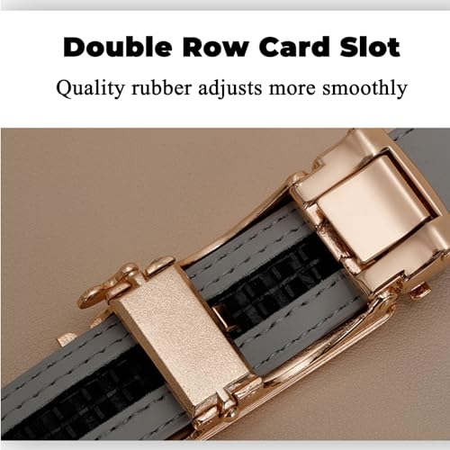 Ratchet Thin Belt for Women, Women's Belts Fashion Adjustable for Jeans with Square Alloy Automatic Buckle3