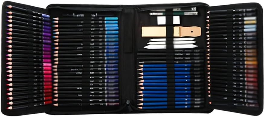 145 Pieces Oil Based Colour Pencil Set Art Sketch Pencils Professional Drawing Complete