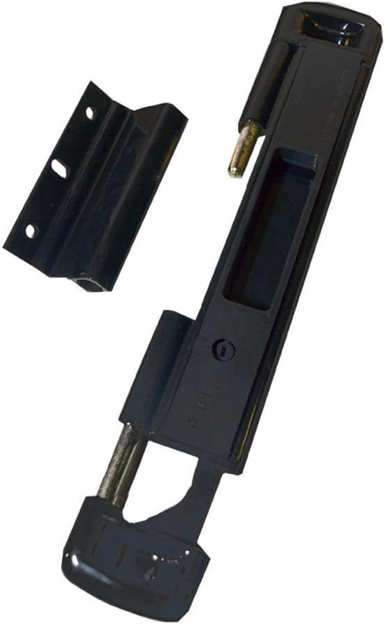 Double Bolt Lock for Sliding Glass Doors - Newly Patented - Advanced Technology to Keep Your Family Safe and Secure - High Security Lock - Virtually Burglar Proof (Black)