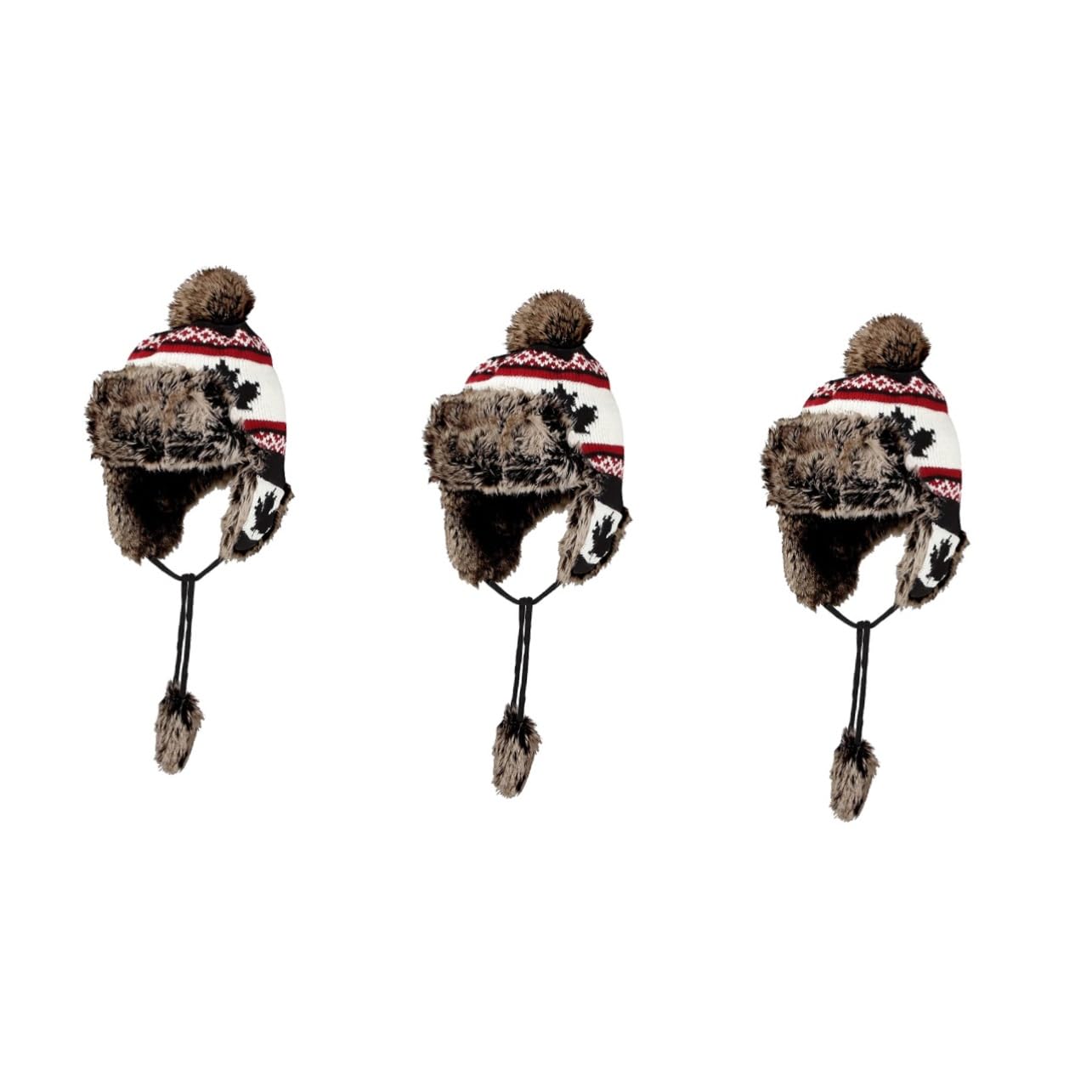 PACKOVE 3piezas Gorro De Lana para Frío Gorro De Punto Orejeras Sombrero Cálido y Elegante para Actividades Al Aire Otoño