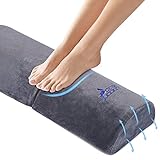 Office Foot Rest - Therapeutic Grade Memory Foam Cushion Footrest Stool for Under Desk, Home - Elevates & Booster Sore Feet