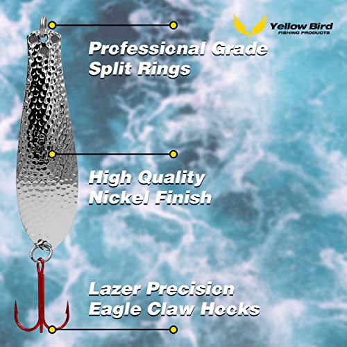 Luhr-Jensen 3 Needlefish Spoon, Red Dot Frog/Brass Back