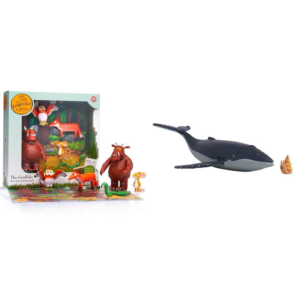 WOW! STUFF The Gruffalo Story Time Family Pack & The Snail and The Whale Twin Pack Collectable Action Figures |Official Toys and Gifts from The Julia Donaldson and Axel Scheffler Books and Films