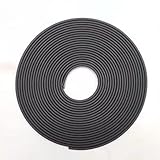 Forma U Cinta de Madera Cantos Cinta de Bandas de Borde for Muebles, Tablero de Madera, gabinete, Mesa, Silla, Cubierta Protectora, Tira de Sellado anticolisión (Color : Black, Size : 5M_U Type_1.5M