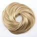MERRYLIGHT Synthetic Scrunchy Scrunchie Hairpiece Ponytail Extensions Donut Hair Bun Hairpieces (Ash Blonde-M24/88)