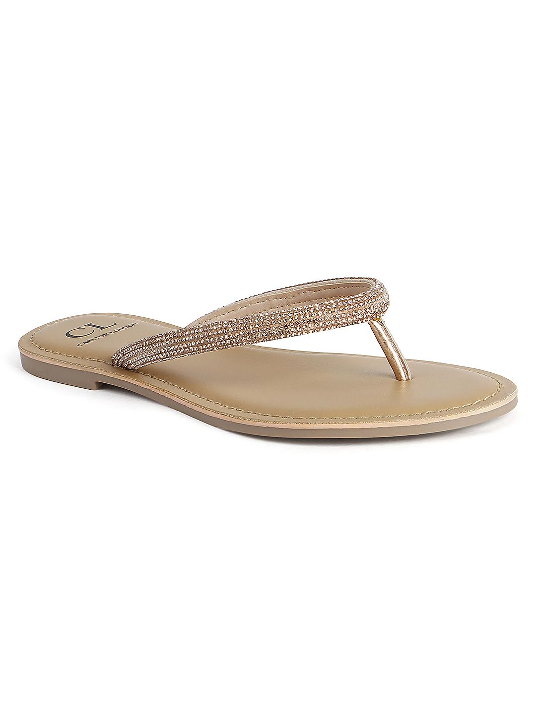 Women's Glittering Strappy Flat Sandals-image-28