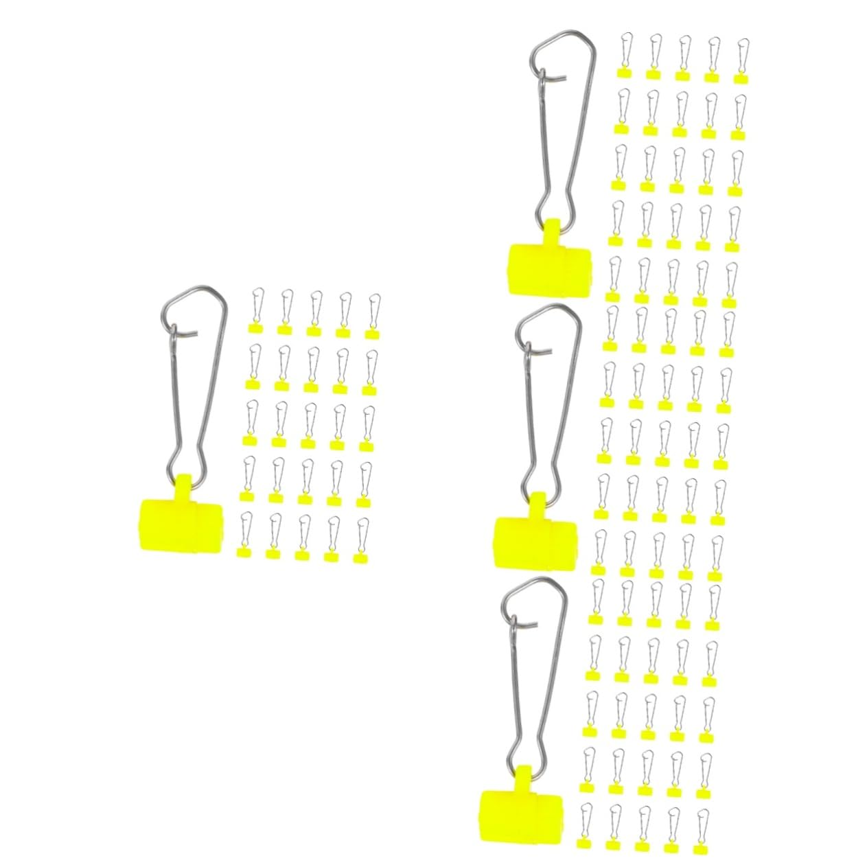 Toddmomy Accesorios De Pesca Bajo Abordar para Cerrar Aparejos De Pesca En El Mar Gancho Clips De Pesca De Acero Inoxidable Clips De Pesca Profesional El Plastico