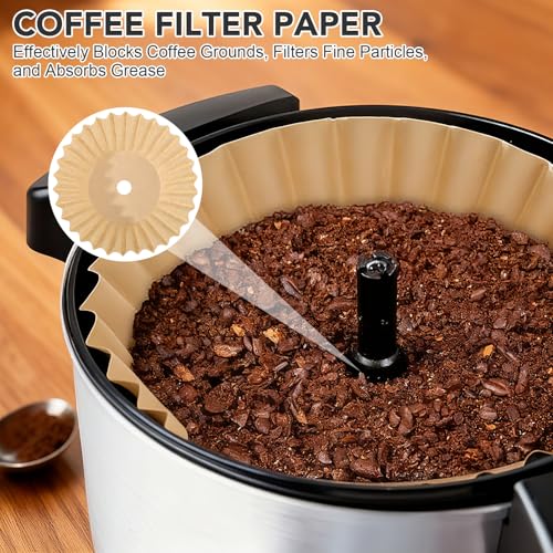 Image of Coffee Filter Compatible with Hamilton Beach 45 Cup Coffee Urn and Hot Beverage Dispenser, 100Pcs Large Coffee Filters Compatible with Sybo 30 Cup Coffee Maker