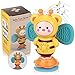 Sirecal Jouet Ventouse Chaise Haute Bébé - Musical Hochet de Table Ventouse Jeu Sensoriel Jouets de Filature à Ventouse Sticky Spinner Nouveau-NéD'éveil éducatif Précoce pour 6 Mois+