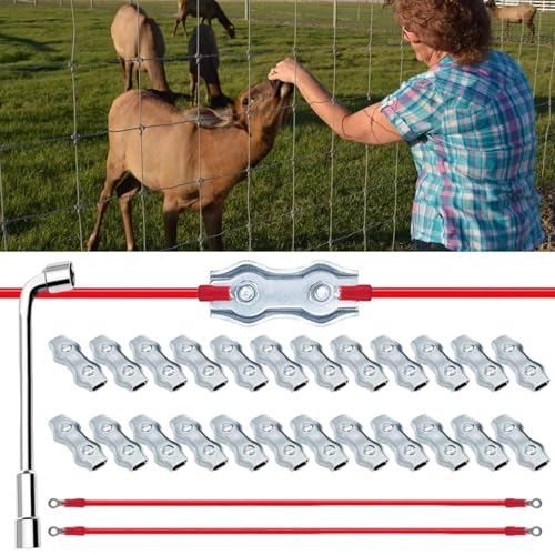 Connecteur de câbles en polyéthylène avec kit M5 robuste pour clôture
