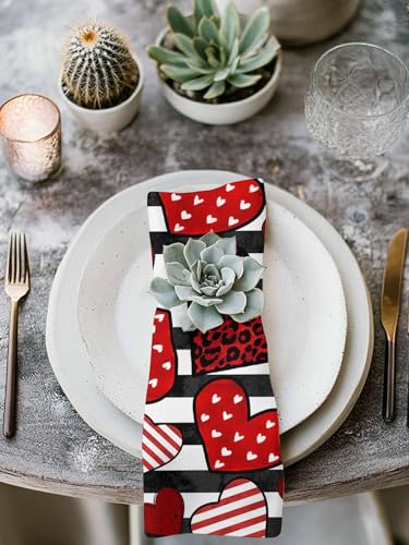 Servilletas de Tela Love Stripes Set x4 50.5x50.5 cm miniatura 3