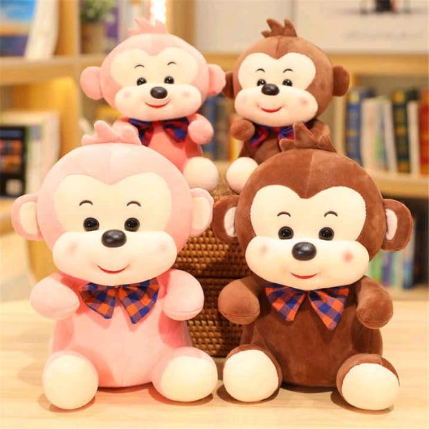 Sockiez Plush Sock Monkey Sockie St￭ Animal Toy – Wearing Tie With Message On I Love DAD, Plush Animals Figure Toys For Kids And Superb Gift For On Father's Birthday (Curioso