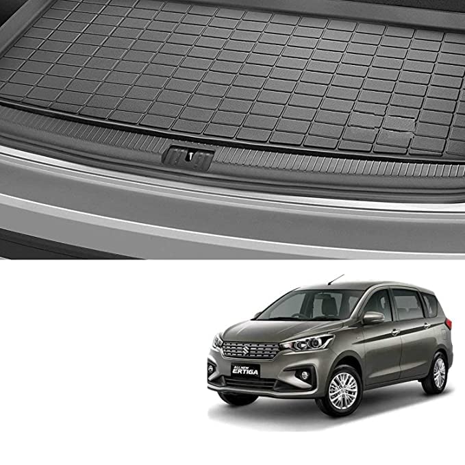 Decode PVC Dustproof/Waterproof/Foldable/Antiskid Car Dicky, Trunk, Boot Mat Compatible for Ertiga (2018 Onwards).