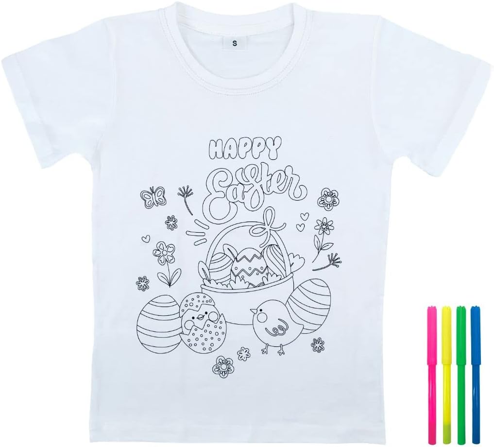 Party Magic Easter DIY Painting T-Shirt Small
