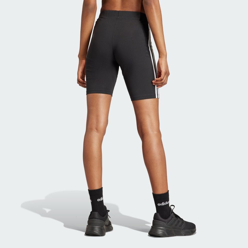 Adidas - Essentials 3-Stripes Bike Shorts, Collant a Compressione da Corsa Donna