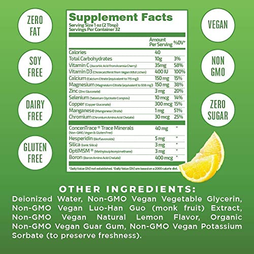 Liquid Multivitamin Raspberry & Liquid Multimineral Lemonade Bundle By Mary Ruth's | Vitamin A, B, C, D3, E & Amino Acids | Immune & Energy Support | Sleep Support | Magnesium Calcium & Msm Supplement #TOP3