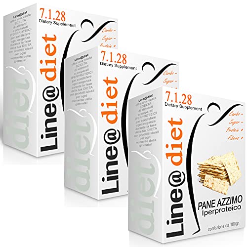 CRACKERS di PANE AZZIMO IPERPROTEICO 3 confezioni, crackers proteici, fase 1 e fase 2, basso contenuto di glucidi e lipidi