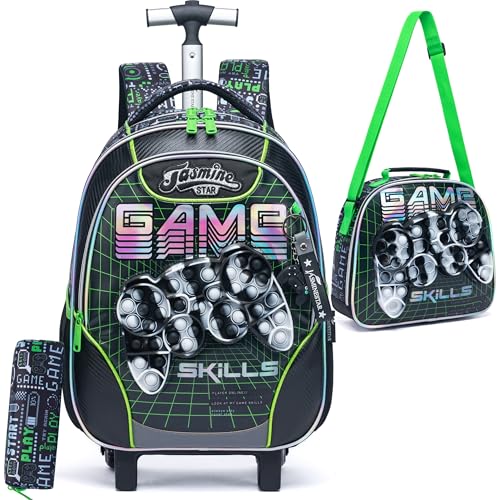 HTgroce Cartable a Roulette Garçon Primaire, Cartables...