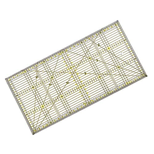 Fons & Porter Multi-Purpose Quilting Ruler, 15 cm x 30 cm, Double Coloured Grid Lines