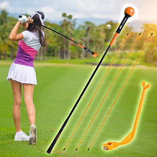 Golf Swing Trainer - 44.5’’ Golf Training Aid - Driver Length (Orange) #TOP5