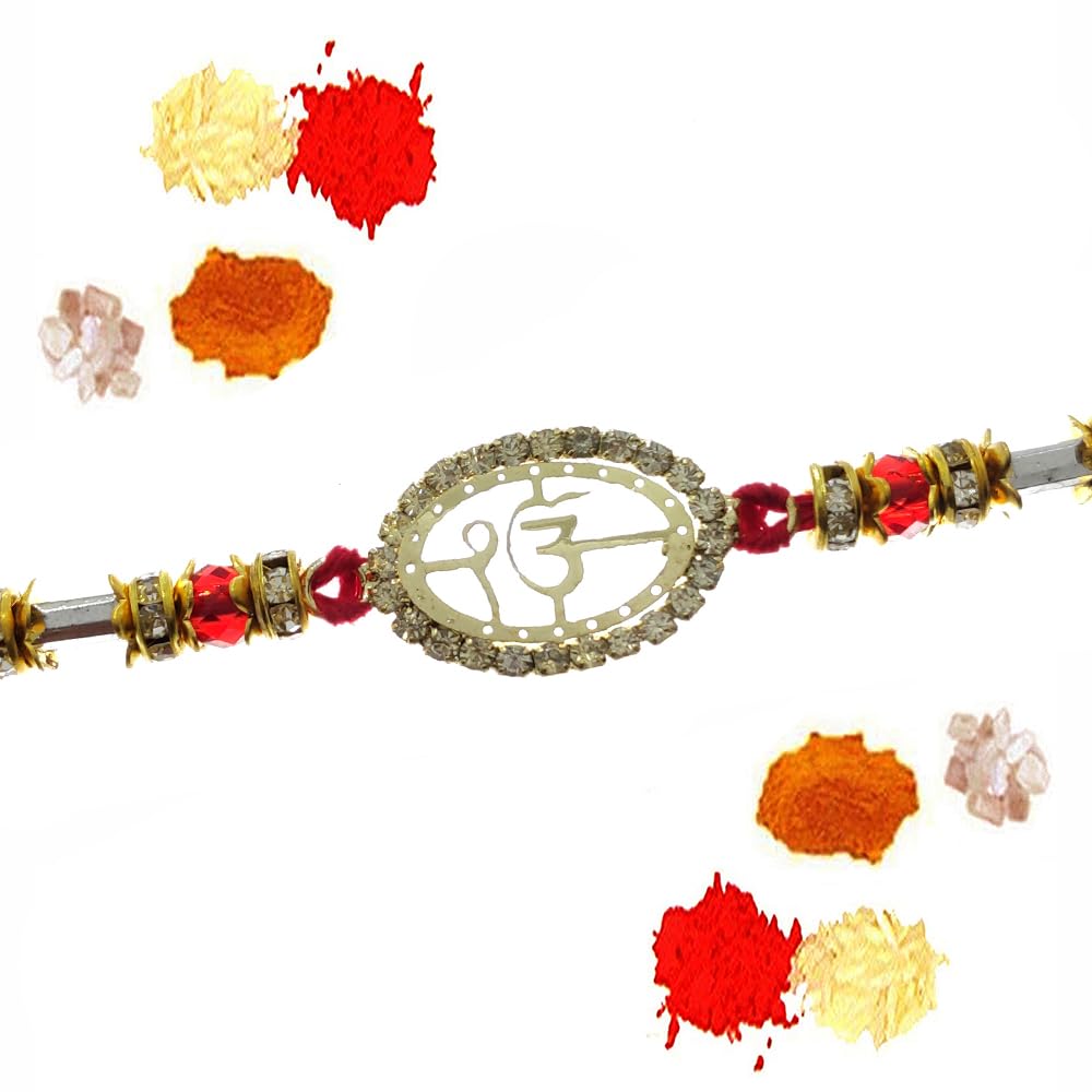See full amazon price history chart for SKN Jewellery Multi-Colour Alloy Sikh Ek Onkar Stone Rakhi for Brother With Dhaga and Tilak Pack (Style 9) SKN Jewellery Multi-Colour Alloy Sikh Ek Onkar Stone Rakhi for Brother With Dhaga and Tilak Pack (Style 9) (B0CG4XCHW4) Amazon Price History, Amazon Price Tracker