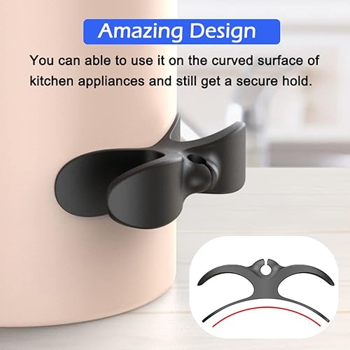 Miniatura 3 de Paquete de 3 organizadores de cables para electrodomésticos envoltorios de cables para electrodomésticos de cocina soporte de cables enrollador de