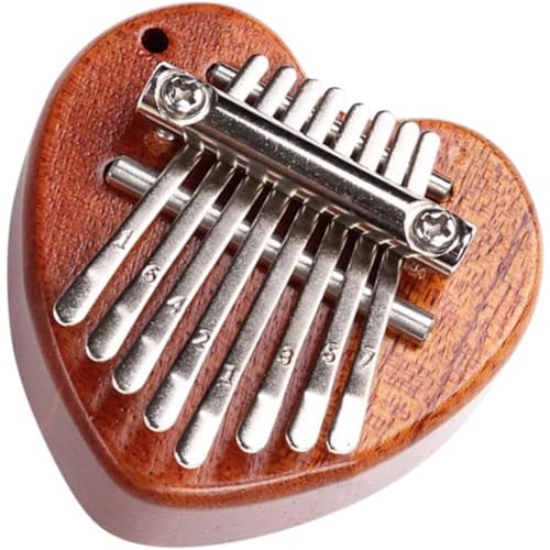 Refoya 1 セット 8音サムピアノ のそみ ミニカリンバピアノ 初心者向けフィンガーピアノ 楽器の供給 木製カリンバ 音楽おもちゃ 初心者向けミニカリンバ 親指ピアノ 鉄