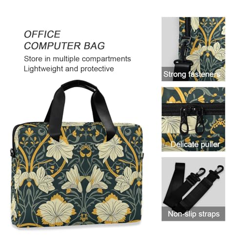Maletín portátil para laptop 15.6 pulgadas estilo William Morris miniatura 6