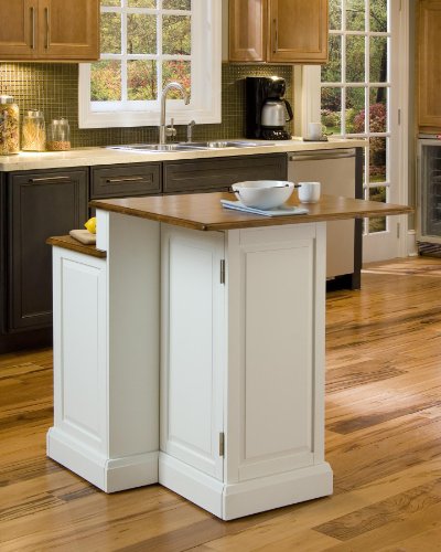 Woodbridge White Kitchen Island by Home Styles