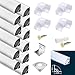Aluminium Profilé - 12x1mètre aluminium large V-forme pour Bandes à LED, Compact Finition Professionnelle avec Blanc Laiteux Couvercle,Embouts,Clips de Montage en Métal,Connecteurs d'angle