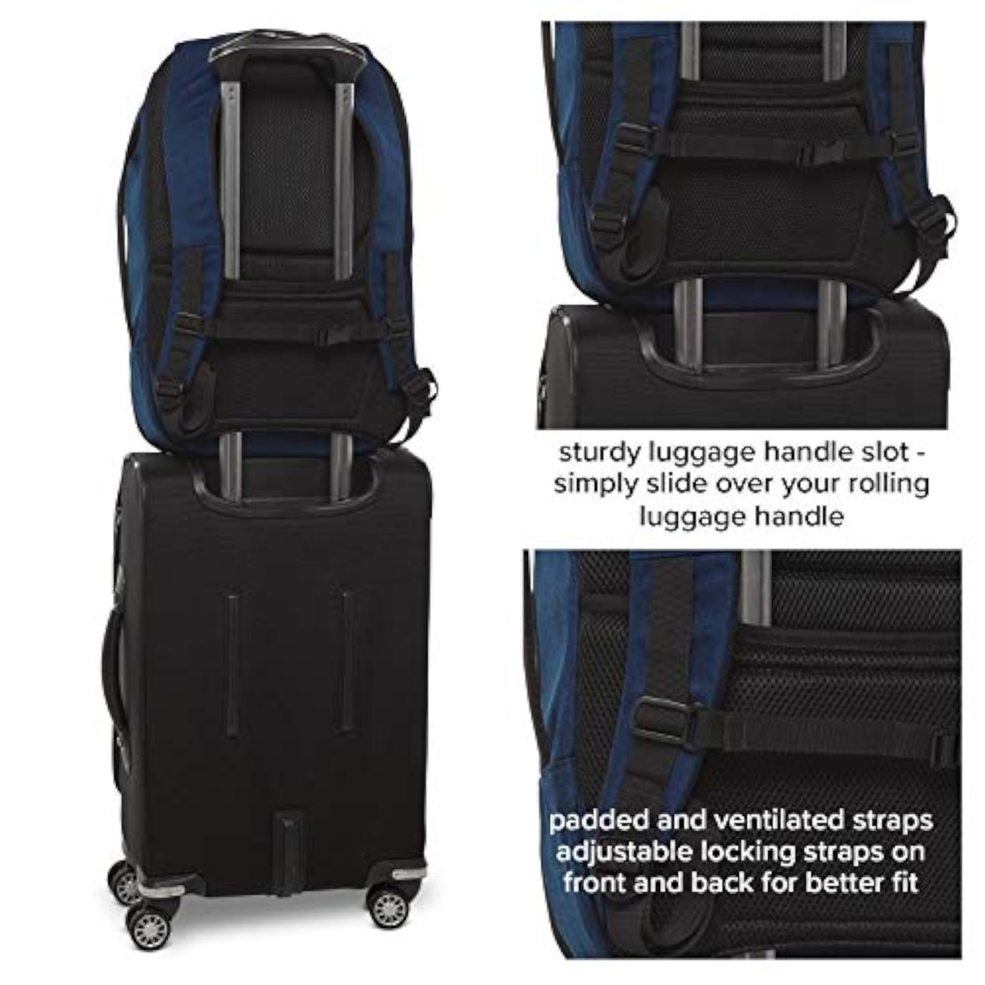 PU Leather Double Layers Zippers School Bag