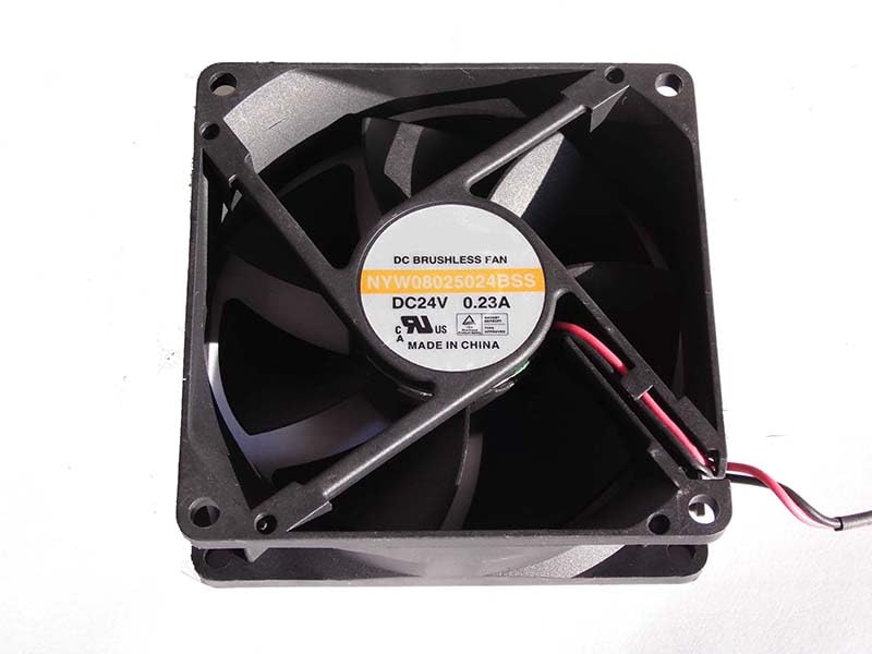 80 * 80 * 25mm NYW08025024BSS 24V 0.23A 2Wire 8cm Square Cooling Fan