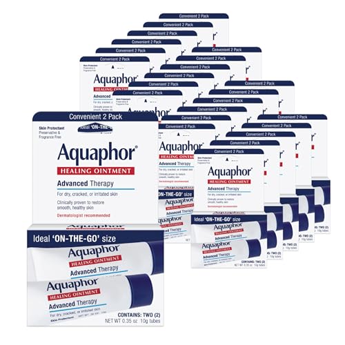 Aquaphor Healing Ointment Advanced Therapy – 24 × 0.35 oz Tubes