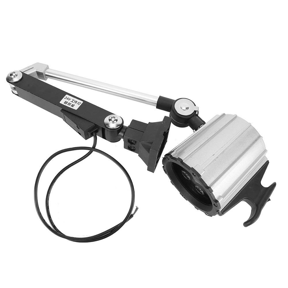 Lampada da lavoro a LED, faro da lavoro a LED multiuso, libri di lettura per la manutenzione di ricambi auto per officina meccanica per tornio(Silver black)