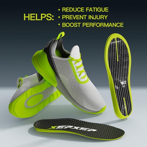 2025 Sport Carbon Fiber Performance Insoles –Customized Inserts, Non-Cleated Shoes–Basketball, Volleyball, Racquet Sports, Running & More–Run Faster, Jump Higher, Recover Quicker, Protect from Injury4