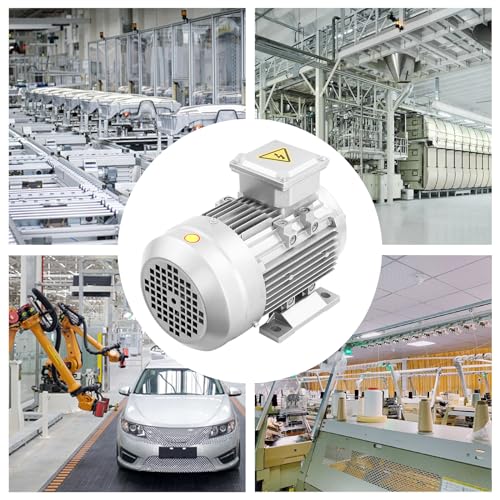 Lot de 3 moteurs électriques triphasés asynchrones pour compresseur et pompe - 4