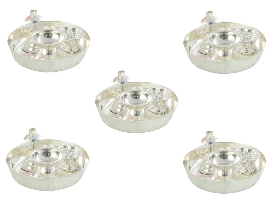 Plante de Tulsi en argent #Aport-228, le cadeau spirituel de 3 cm avec potli