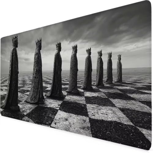 Tapis de souris noir XXL 60 cm idée cadeau utile pour utilisateur d'ordinateur portable