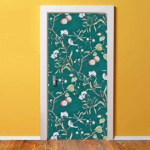Image of Self Adhesive Waterproof Wallpaper for Kitchen Living Room Bed Room Furniture Makeover Cabinet Shelf Liner Tile Pattern Removable Contact Paper(Vintage Flower & Bird (45X300 CM)